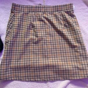 PLAID THRIFTED SKIRT
